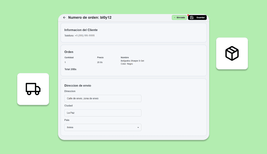 Ilustracion de una publicacion de producto en vendii.shop